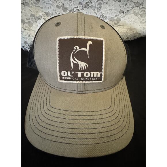 Ol’ Tom Other - Richardson Hat Ol' Tom Technical Turkey Mesh Back Patch Olive/Black